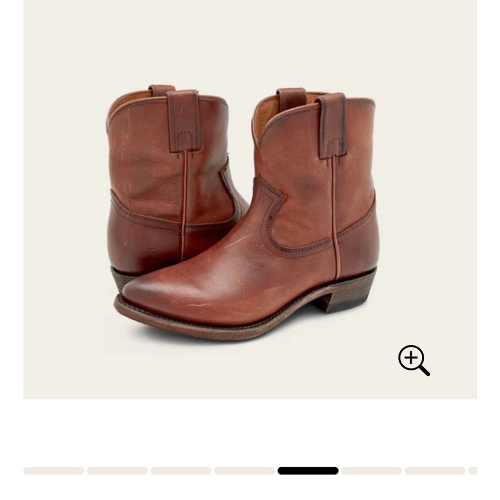 Women's Brown Leather Ankle Cowboy Boots